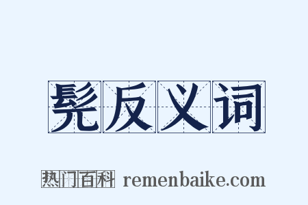 髡反义词是什么意思的图片